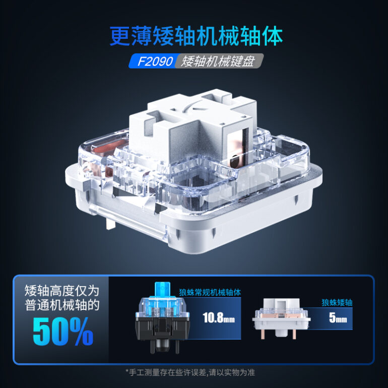 狼蛛F2090 矮轴机械键盘 - 图片 3